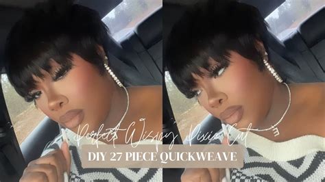 27 piece pixie cut|wispy pixie cut quickweave.